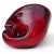 Vintage Murano Avem Deep Red Yellow Silver Flecks Italian Art Glass Seashell Sculptural Ashtray Bowl For Sale In Orlando - Image 6 of 6