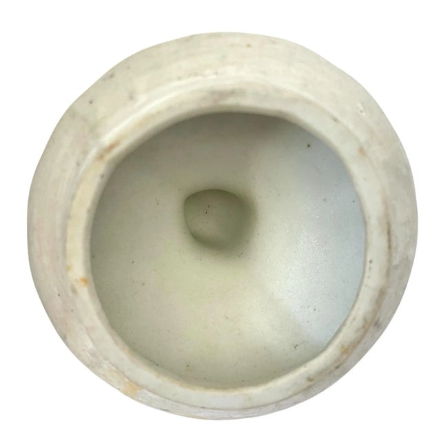 Vintage Chinese Porcelain 10 1/2" Tall Blue and White Pumpkin Chinoiserie Ginger For Sale In San Francisco - Image 6 of 8