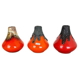 Ceramic Studio Pottery Vases from Roth Ceramics, Germany, 1970s, Set of 2 For Sale