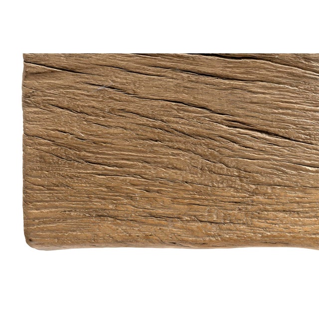 Late 20th Century Organic Wood Console Table With Stump Base For Sale In Dallas - Image 6 of 8