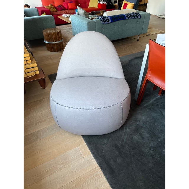 Contemporary Bernhardt Mitt Chair & Apel Ottoman For Sale - Image 3 of 9