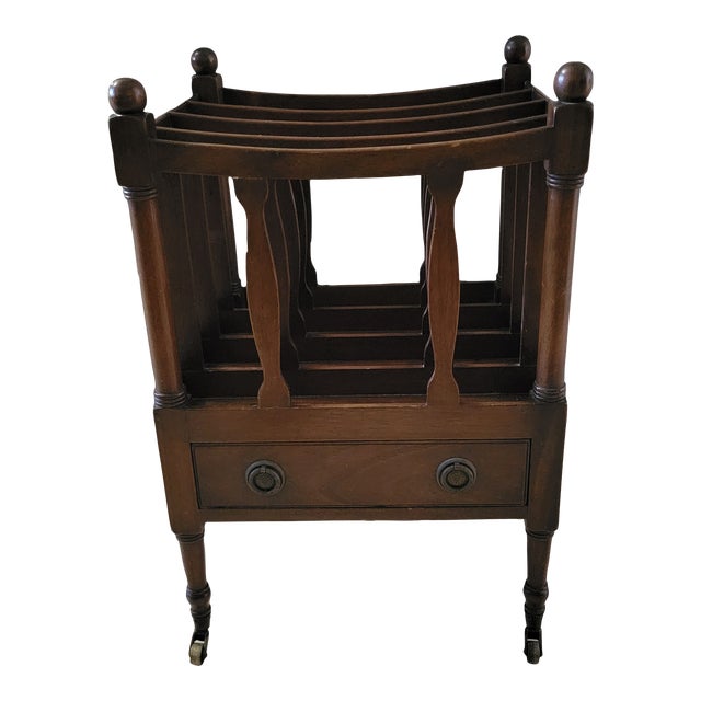 Early 20th Century Antique English Magazine Rack For Sale