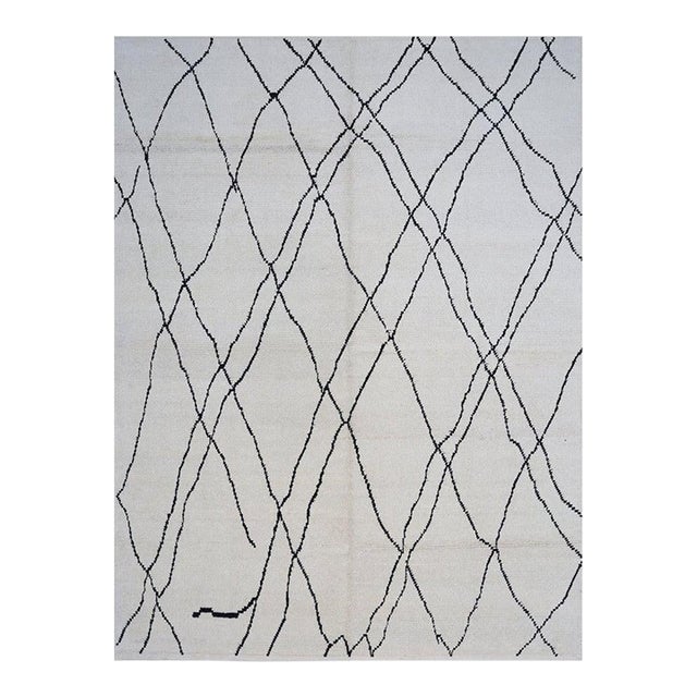 Handwoven Moroccan Area Rug 8x10 For Sale