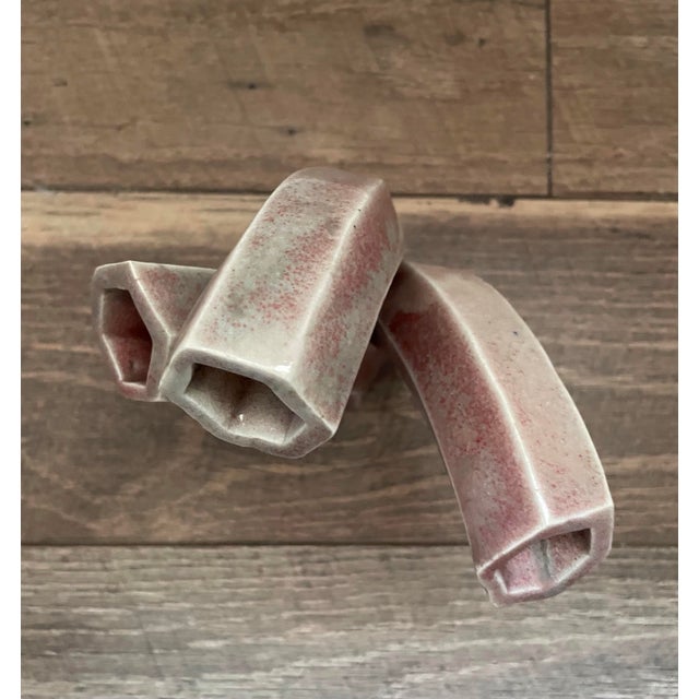 Ceramic Vase Three-Stem Sculptural Avant-Garde Hand Thrown For Sale In Los Angeles - Image 6 of 8