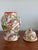 Transitional Palm Beach Style Decorative Ceramic Ginger Jar- Tropical Theme Hot Pink, Green With Gilt Accents For Sale - Image 3 of 12