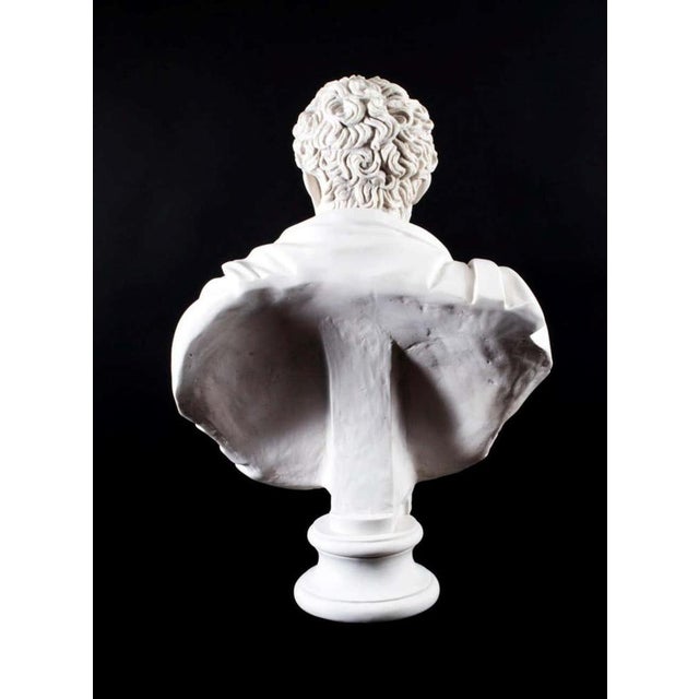 White Mark Antony Bust Sculpture, 20th Century For Sale - Image 8 of 10