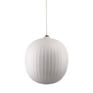 Large Model Bologna Pendant Lamp in Mouth-Blown Opal Glass by Aloys Gankofner for Peill & Putzler, Germany, 1950s For Sale