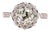 Antique Design 1.07 Carat Old European Cut Diamond Gold Ring, Size 6.5 For Sale