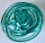 Turquoise Hand-Blown Glass Sculpture/Paperweight For Sale - Image 4 of 6