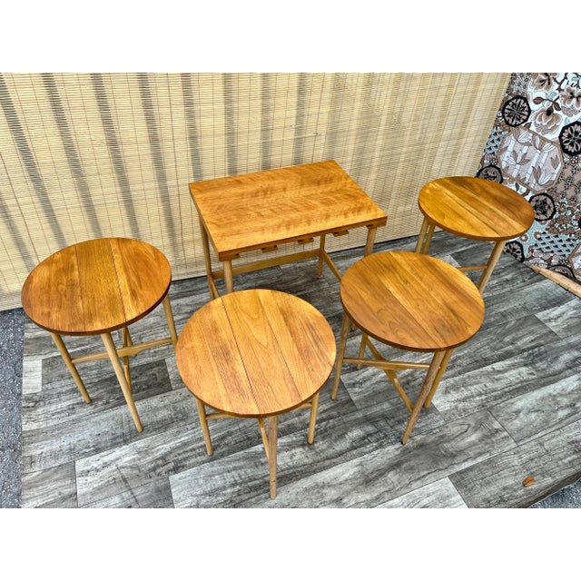 Mid-Century Modern Mid Century Modern Nesting Tables by Bertha Schaefer for Singer and Sons. Circa 1950s For Sale - Image 3 of 12