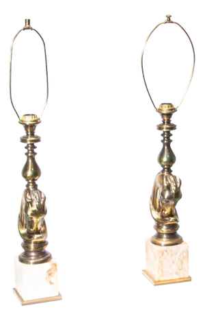 Horse Head Table Lamps from Deknudt, 1975, Set of 2