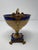 Bronze Mid 20th Century French Limoges Neoclassical Porcelain Urn With Gilt Bronze Swan Handles For Sale - Image 8 of 12