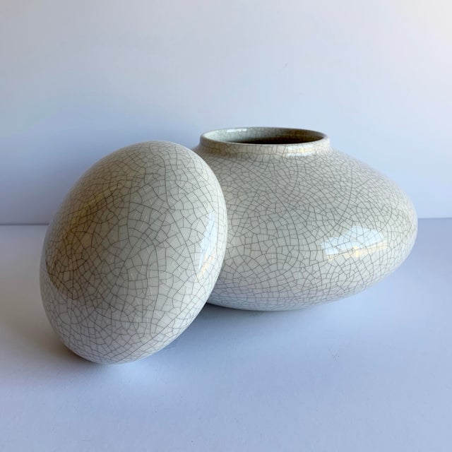 Asian Glazed Ceramic Vessel For Sale - Image 3 of 4