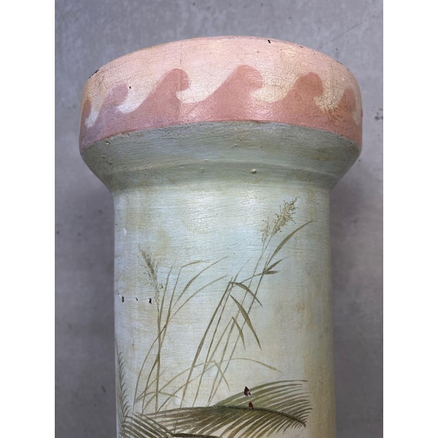 Wood Vintage French Column in Stoneware, 1960s For Sale - Image 7 of 13