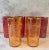 Mid-Century Modern Set of 6 Mid Century Embossed Glasses With Gold Trim For Sale - Image 3 of 10