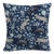 20" Decorative Pillow with Welt in Leopard Blue For Sale