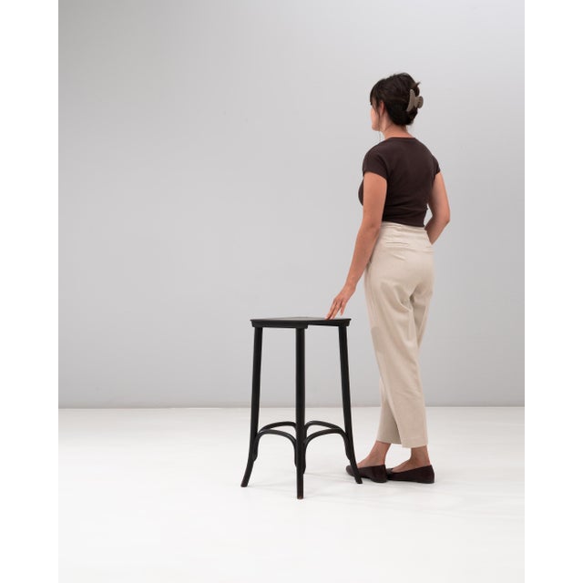 Mid-Century Modern 20th Century Austrian Black Bentwood Display Pedestal For Sale - Image 3 of 18