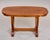 French Art Deco Oval Coffee Table With Reeded Trestle Base For Sale In Detroit - Image 6 of 11