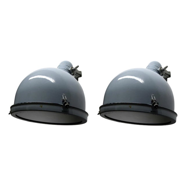 Vintage Industrial Wall Lights, Set of 2 For Sale