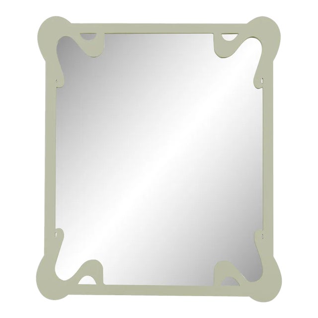 Fleur Home Carnival St. Roch Rectangle Mirror in Mizzle, 24x36 For Sale
