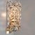 Crystal Glass & Brass Wall Sconces attributed to Kinkeldey, 1970s For Sale - Image 12 of 16