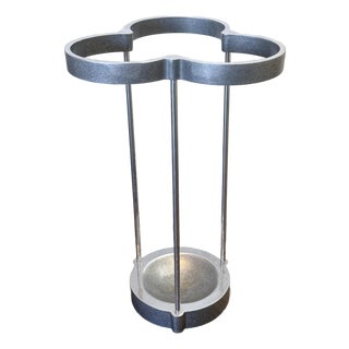 Efm Ivy 1990 Umbrella Stand by Emanuela Frattini Magnusson – Aluminum & Steel Modernist Design For Sale