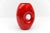 Mid-Century Modern Vintage Red and White Fat Lava Vase, 1950s For Sale - Image 3 of 11