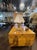 This product is a collectible 19th century Italian giltwood element designed as a lamp. The intricate craftsmanship and...