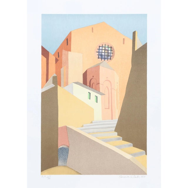 Modern Clarence Holbrook Carter, Sienna, Serigraph For Sale - Image 3 of 3