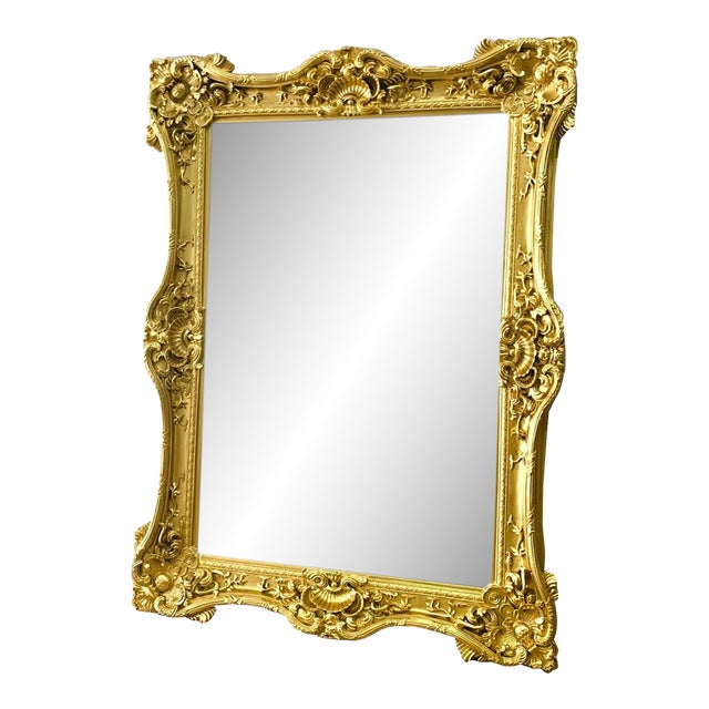 French Style Baroque Wall Mirror – 7.5 Ft Tall For Sale