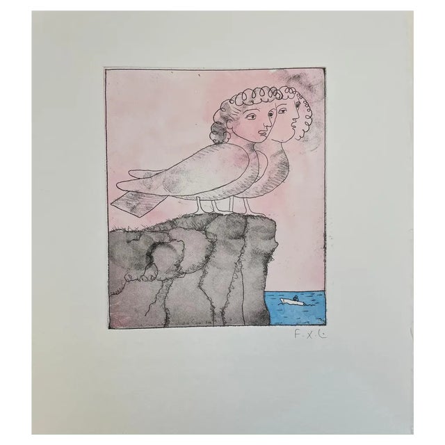 François-Xavier Lalanne, Sirens, 2005, Etching For Sale