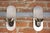 Silver Vintage Stainless Steel Wall Lights, 1980s, Set of 2 For Sale - Image 8 of 8