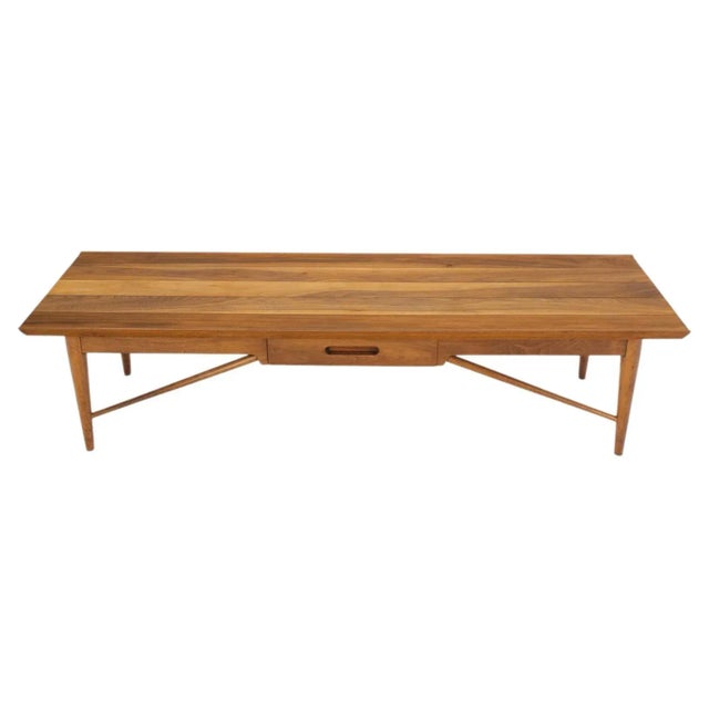 Henredon Solid Walnut Bench Coffee Table For Sale - Image 13 of 13