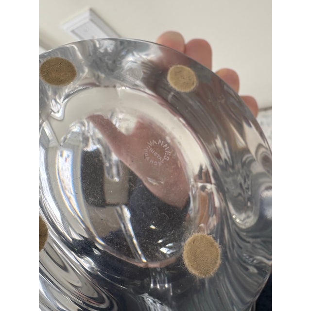 Art Vannes Mid-Century Modern Crystal French Centerpiece Bowl For Sale - Image 4 of 5