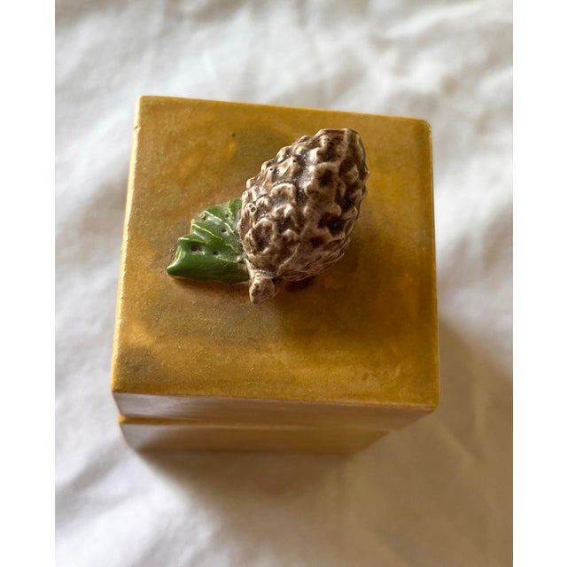 Rustic Vintage Acorn Trinket Box For Sale - Image 3 of 6
