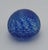 Vintage Handblown Cobalt Blue Cut Glass Paperweight, Signed & Dated 2002 For Sale - Image 4 of 11