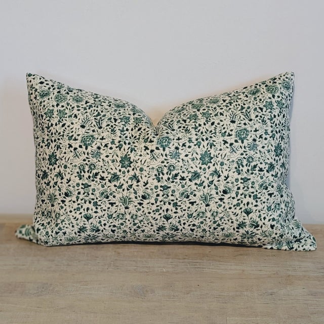 Soane Britain Jasmine Frangipani Emerald Lumbar For Sale - Image 4 of 6