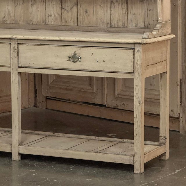 18th Century English Country Stripped Pine Dresser For Sale - Image 9 of 18
