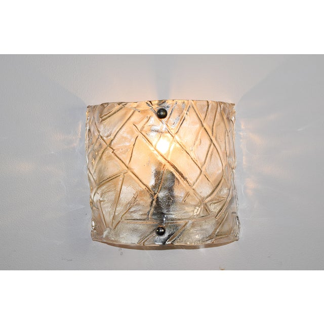 Murano Wall Lamps, 1970, Set of 2 For Sale - Image 9 of 17
