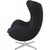 Vintage Egg Chair in Black Fabric by Arne Jacobsen, 2000s For Sale - Image 10 of 13