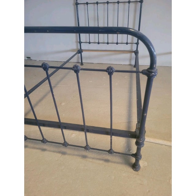 1950s Antique Style Wrought Iron Bed, 1950s For Sale - Image 5 of 10