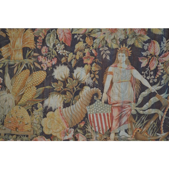 Textile Vintage Wall Hanging, Large 63x78 For Sale - Image 7 of 9
