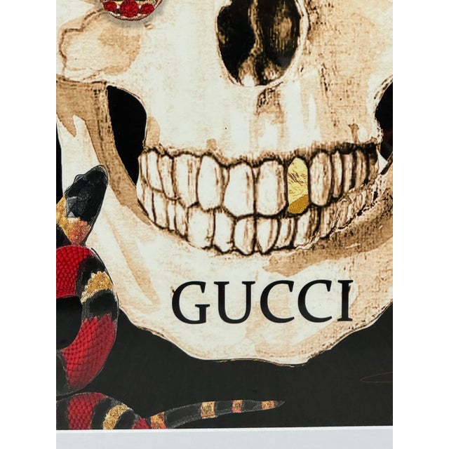 Black Studio One Gucci Skull II Framed Art Print For Sale - Image 8 of 12
