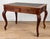 Early 20th Century Antique Georgian Walnut Leather Top Library Office Writing Desk For Sale - Image 5 of 15