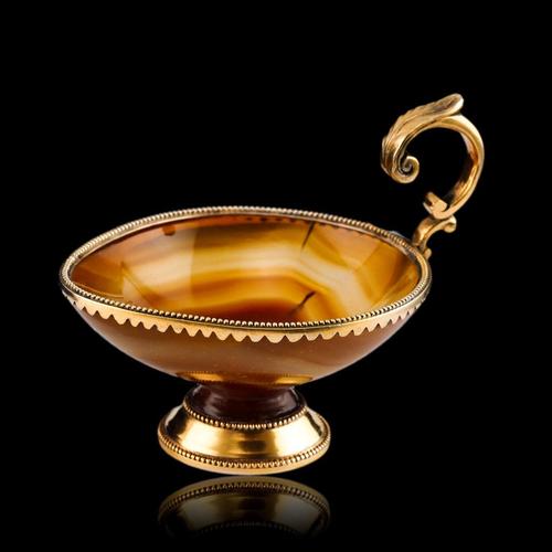 Antique French Silver Gilt Mounted Agate Cup, 1800s For Sale - Image 9 of 18