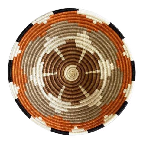 African Sweet Grass and Sisal Woven Basket For Sale