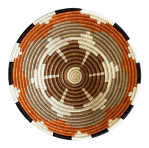 African Sweet Grass and Sisal Woven Basket