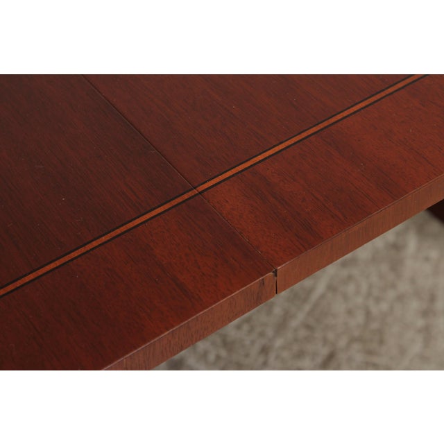 Wood Baker Colonial Williamsburg Mahogany Dining Room Table For Sale - Image 7 of 18