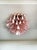 Murano Ceiling Chandelier | 32 Pink Glass and Lattimio Petals in a Contemporary | Mid Century Style For Sale In Los Angeles - Image 6 of 11