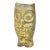 Mid 20th Century Hand-Engraved Americana Brass Owl Figurine Accent For Sale